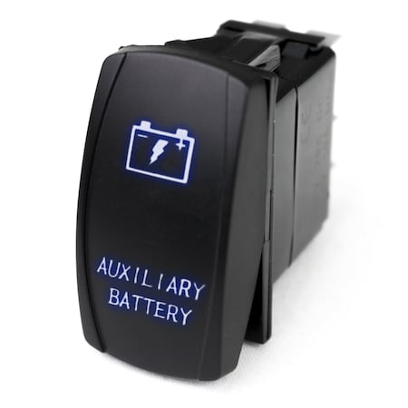 Led Rocker Switch W/ Blue Led Radiance (Auxiliary Battery)